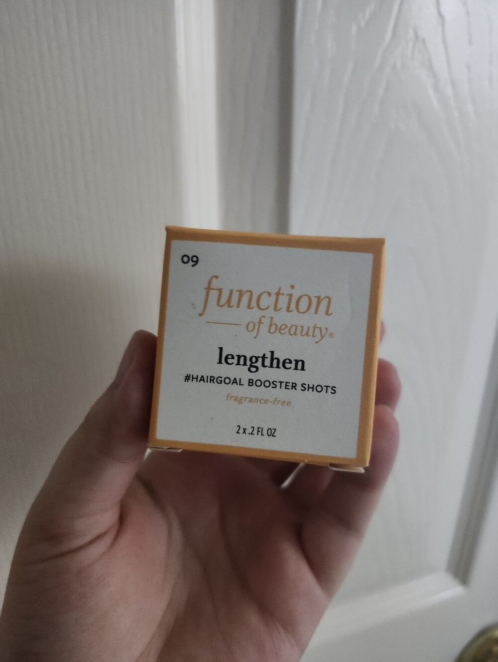 Function Of Beauty Lengthen Hair Goal Booster Shots - Orange
